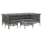 Tuinset met gepoedercoat staal in grijs materiaal voor comfortabele buitenruimte - Tuinsets
