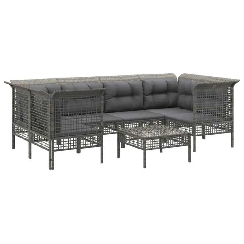 Tuinset met gepoedercoat staal in grijs materiaal voor comfortabele buitenruimte - Tuinsets