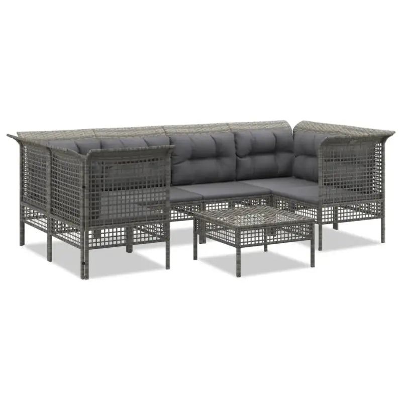Tuinset met gepoedercoat staal in grijs materiaal voor comfortabele buitenruimte - Tuinsets