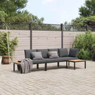 Tuinset met gepoedercoaten aluminium afmetingen voor gezellige buitenruimte - Zonder tafel - Tuinsets