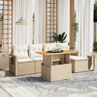 Tuinset met grijs materiaal en gepoedercoat staal afmetingen - beige en crèmekleurig / zonder opbergruimte - Tuinsets