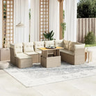 Tuinset met grijs materiaal en gepoedercoat staal Afmetingen - beige en crèmekleurig / zonder opbergruimte - Tuinsets