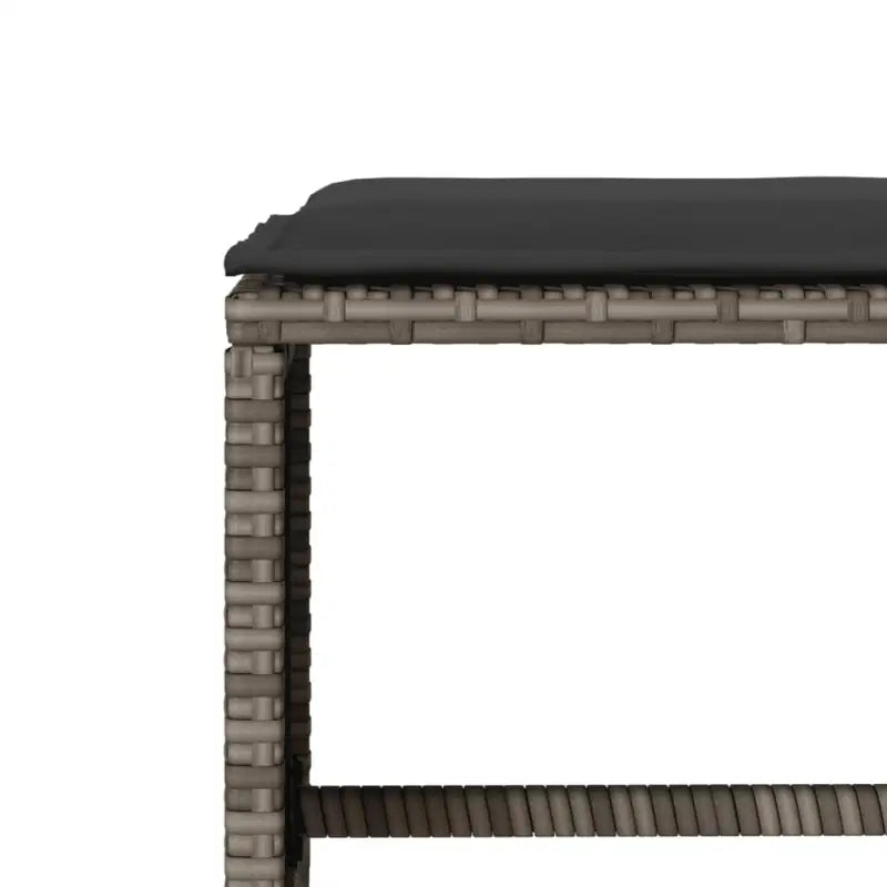 Tuinset met Grijs Materiaal en Gepoedercoat Staal Afmetingen - Tuinsets