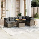 Tuinset met grijs materiaal en gepoedercoat staal Afmetingen - Tuinsets