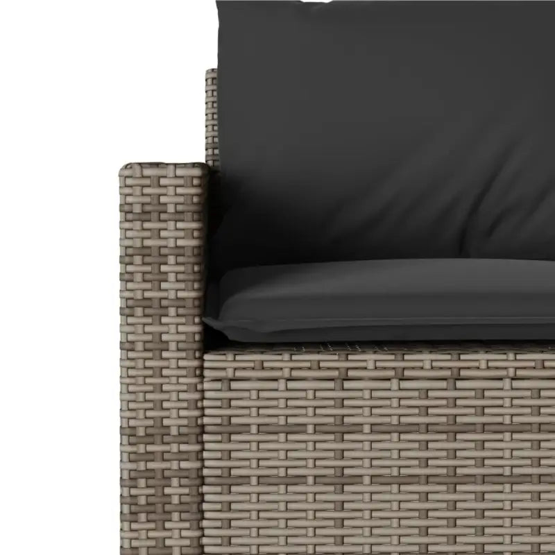 Tuinset met Grijs Materiaal en Gepoedercoat Staal Afmetingen - Tuinsets