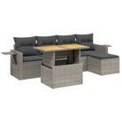 Tuinset met grijs materiaal en gepoedercoat staal afmetingen - Tuinsets