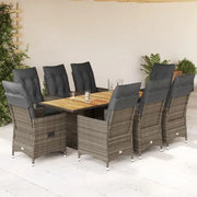 Tuinset met grijs materiaal en gepoedercoat staal voor buitengebruik - Tuinsets