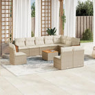 Tuinset met grijs materiaal en gepoedercoat staal voor buitengebruik - beige en crèmekleurig / Met tafel - Tuinsets