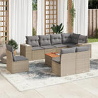 Tuinset met grijs materiaal en gepoedercoat staal voor buitenruimte - Beige en grijs - Tuinsets