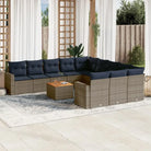 Tuinset met grijs materiaal en gepoedercoat staal voor comfortabel buitenplezier - Grijs - Tuinsets