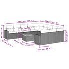 Tuinset met grijs materiaal en gepoedercoat staal voor comfortabel buitenplezier - Grijs - Tuinsets