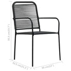 Tuinset met katoenen touw voor een elegante eethoek buiten - Tuinsets