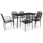 Tuinset met katoenen touw voor een elegante eethoek buiten - Tuinsets