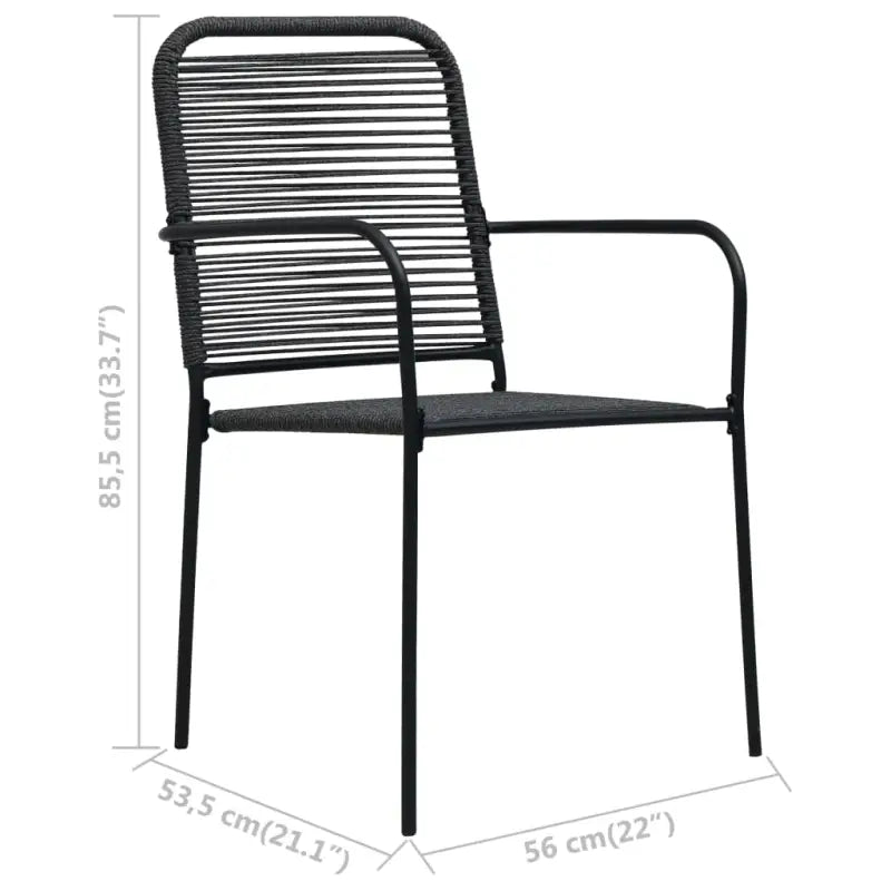 Tuinset met katoenen touw voor elegante eethoeken in tuin en patio - Tuinsets