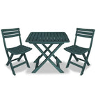 Tuinset met levering bevat duurzame kunststof bistroset voor balkon of terras - Groen - Tuinsets