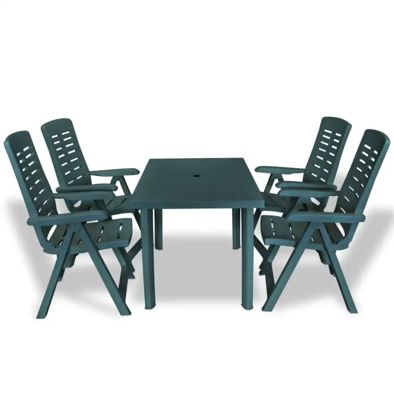 Tuinset met levering bevat en parasolgat voor buiten eten - Groen - Tuinsets