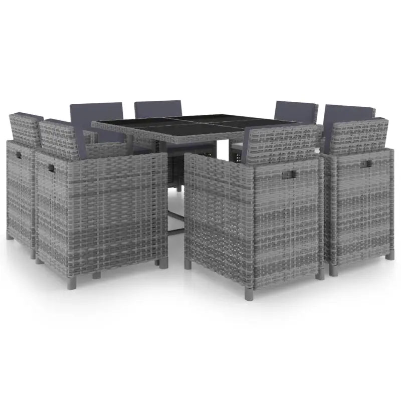 Tuinset met levering bevat stijlvolle rattan eethoek voor buitengebruik - Tuinsets