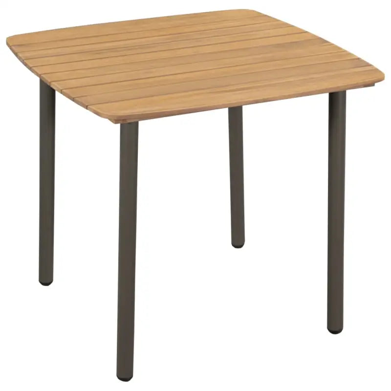 Tuinset met massief acaciahout en gepoedercoat staal afmetingen - Tuinsets
