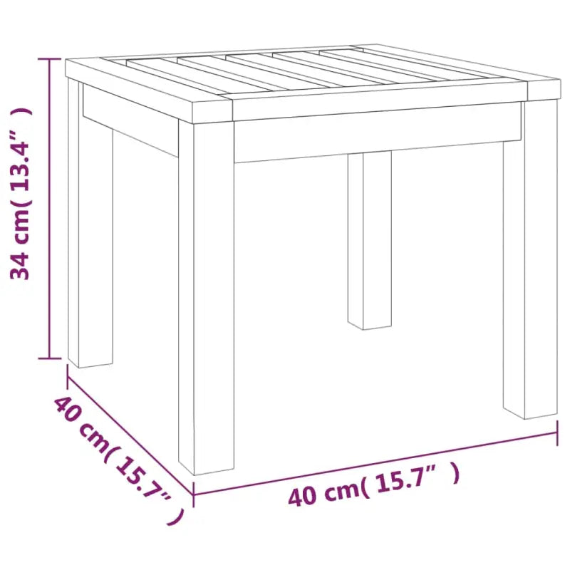Tuinset met massief acaciahout en olieafwerking voor terras of tuin - Tuinsets