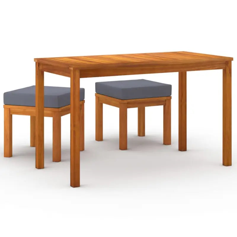 Tuinset met massief acaciahout en olieafwerking voor terras of tuin - Tuinsets