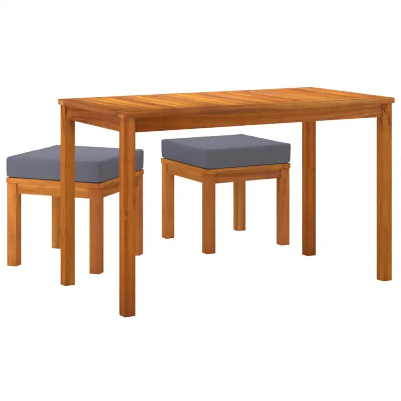 Tuinset met massief acaciahout en olieafwerking voor terras of tuin - Tuinsets