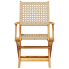 Tuinset met massief acaciahout en poly rattan voor buitenplezier - Tuinsets