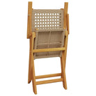 Tuinset met massief acaciahout en poly rattan voor buitenplezier - Tuinsets