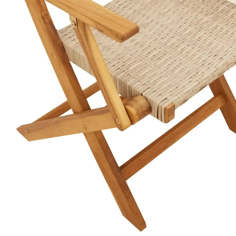 Tuinset met massief acaciahout en poly rattan voor buitenplezier - Tuinsets