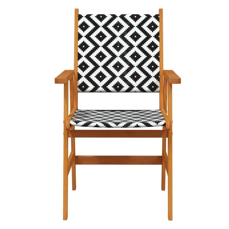 Tuinset met massief acaciahout en poly rattan voor buitenplezier - Tuinsets