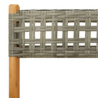 Tuinset met massief acaciahout en poly rattan voor in de tuin - Tuinsets