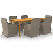 Tuinset met massief acaciahout tafel voor een stijlvolle buitenruimte - Tuinsets