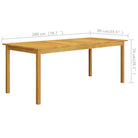 Tuinset met massief acaciahout tafel voor een stijlvolle buitenruimte - Tuinsets