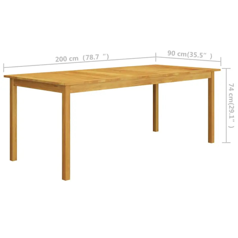 Tuinset met massief acaciahout tafel voor een stijlvolle buitenruimte - Tuinsets