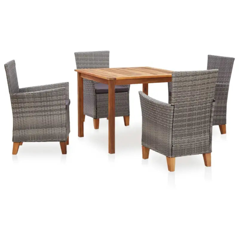 Tuinset met massief acaciahout voor elegant buiten dineren - Tuinsets