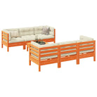 Tuinset met massief douglas vurenhout voor buiten ontspanning - Wasbruin - Tuinsets