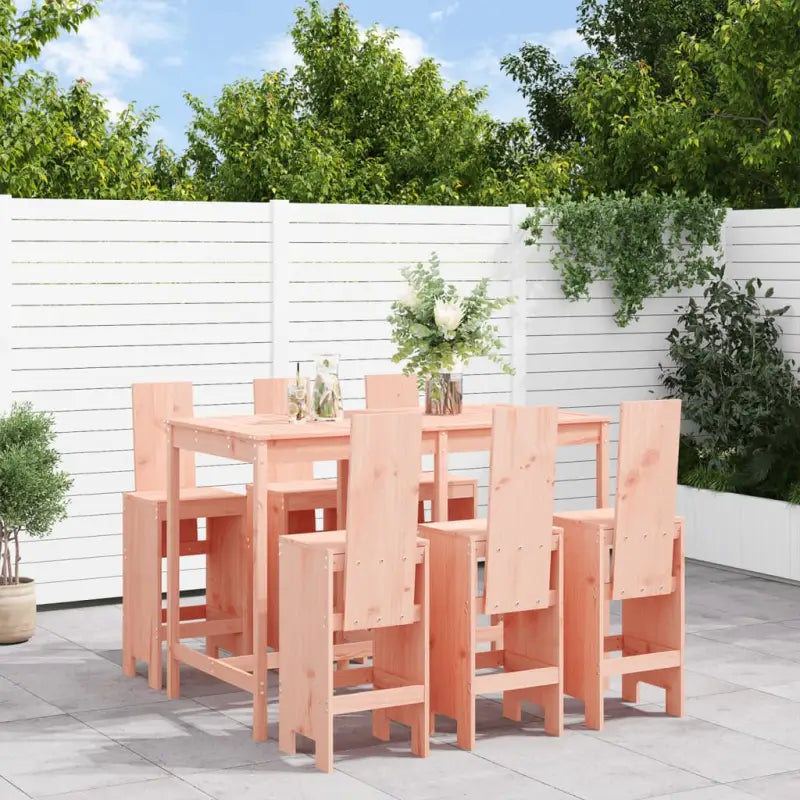 Tuinset met massief douglashout voor gezellige buitenmomenten - Natuurlijk douglashout - Tuinsets