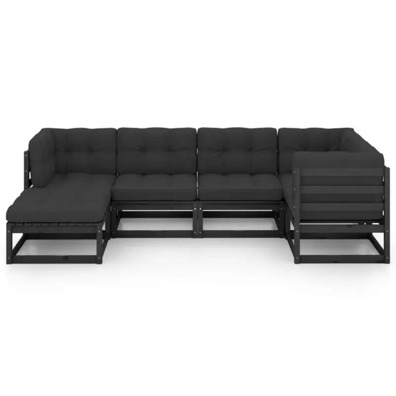 Tuinset met massief grenenhout en comfortabele rug- zijkussen - Tuinsets