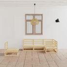 Tuinset met massief grenenhout en comfortabele rug- en zijkussens - Naturel / Nee - Tuinsets