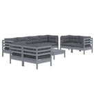 Tuinset met massief grenenhout en voetenbank tafel voor binnen en buiten - Tuinsets