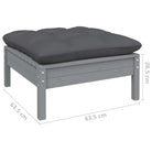 Tuinset met massief grenenhout en voetenbank tafel voor binnen en buiten - Tuinsets