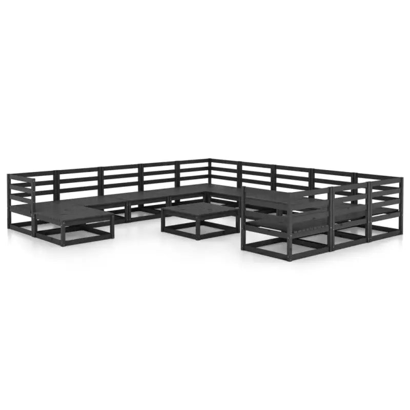 Tuinset met massief grenenhout inclusief tafel en voetenbank - Tuinsets