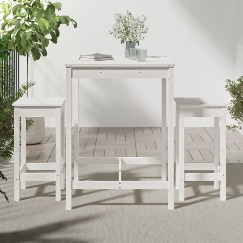 Tuinset met massief grenenhout voor buiten genieten - Tuinsets