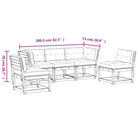 Tuinset met massief grenenhout voor een comfortabele zitervaring - Tuinsets