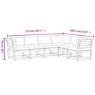 Tuinset met massief grenenhout voor een comfortabele zitervaring - Tuinsets