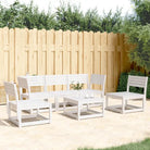 Tuinset met massief grenenhout voor een comfortabele zitervaring - Wit / Nee - Tuinsets
