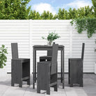Tuinset met massief grenenhout voor gezellige momenten buiten - Grijs grenenhout - Tuinsets
