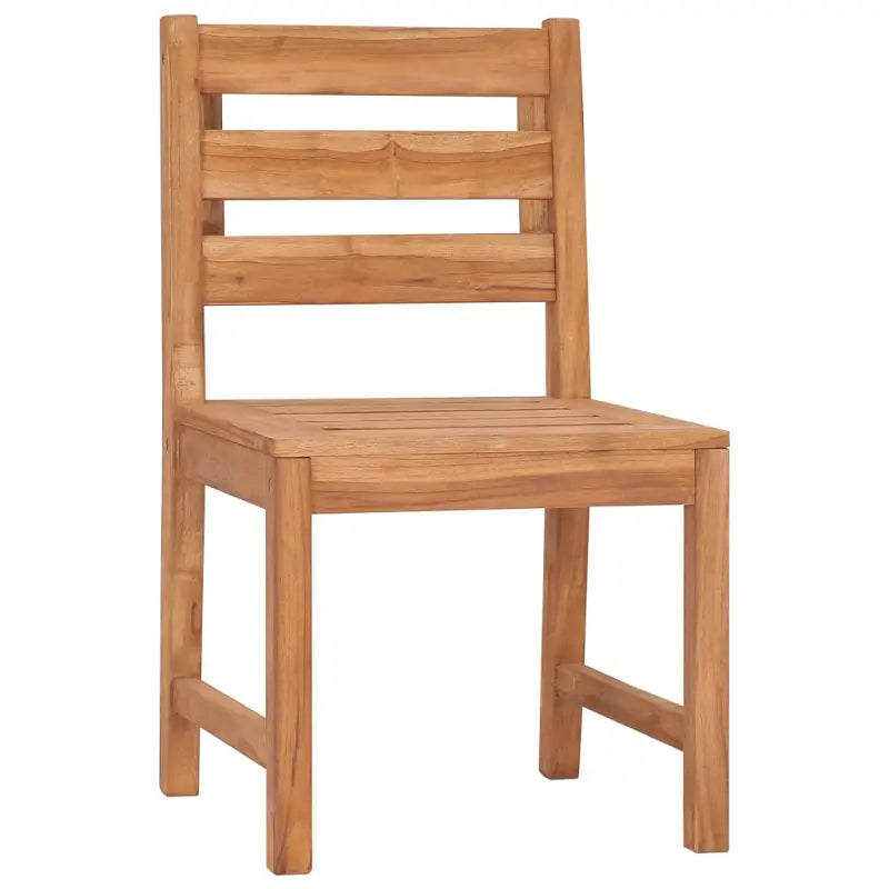 Tuinset met massief teakhout en stevig tafelblad voor tuinplezier - 110 x 110 x 77 cm - Tuinsets