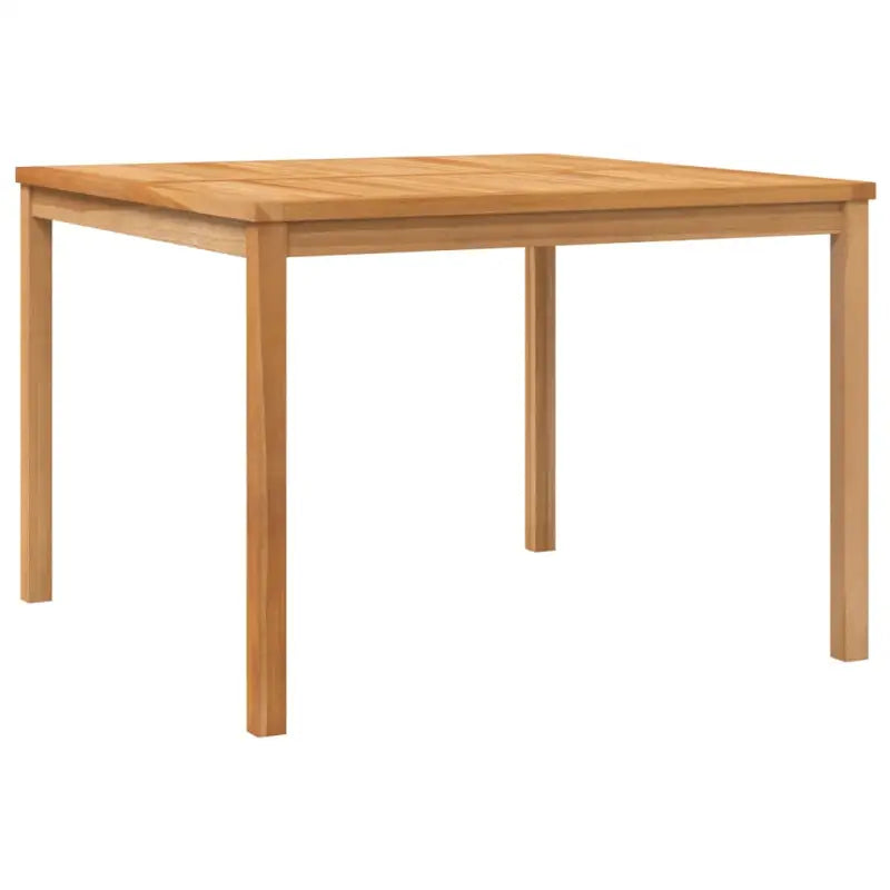 Tuinset met massief teakhout en stevig tafelblad voor tuinplezier - 110 x 110 x 77 cm - Tuinsets