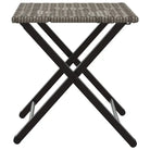 Tuinset met poly rattan en afmetingen tafel en kruk voor buitengebruik - Tuinsets