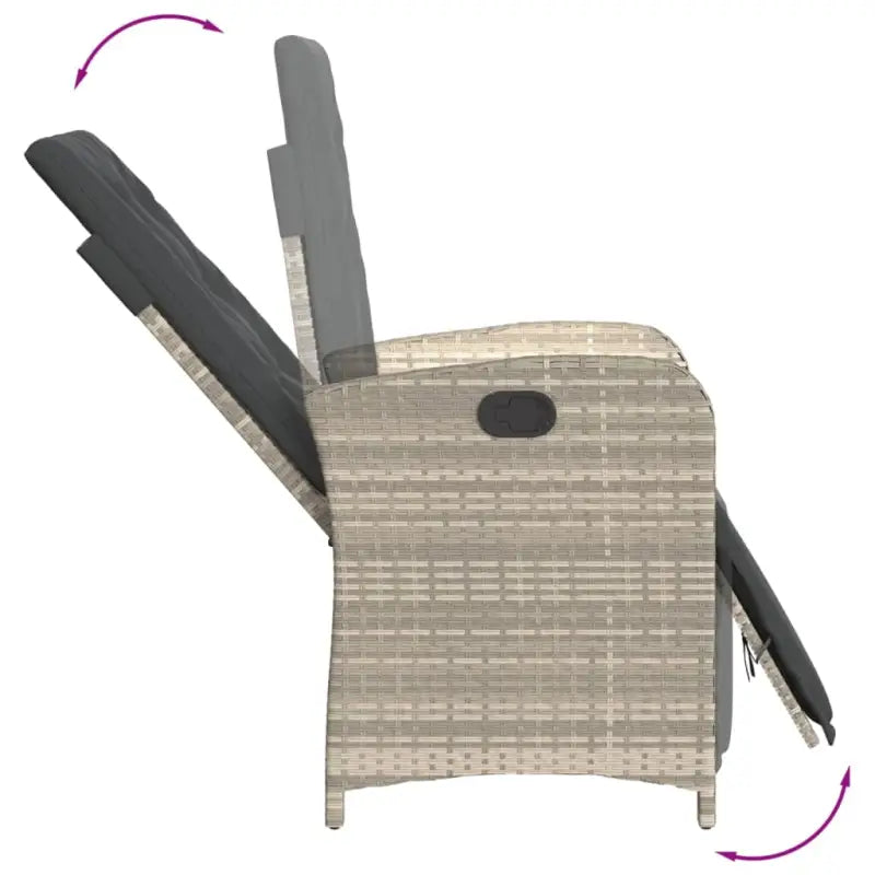 Tuinset met poly rattan en comfortabele zitervaring met gepoedercoat staal - Tuinsets
